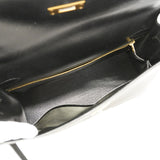 【6hc1617】エルメス ハンドバッグ ケリー32 ボックスカーフ ブラック ゴールド金具 〇Z刻印 2wayバッグ【中古】レディース