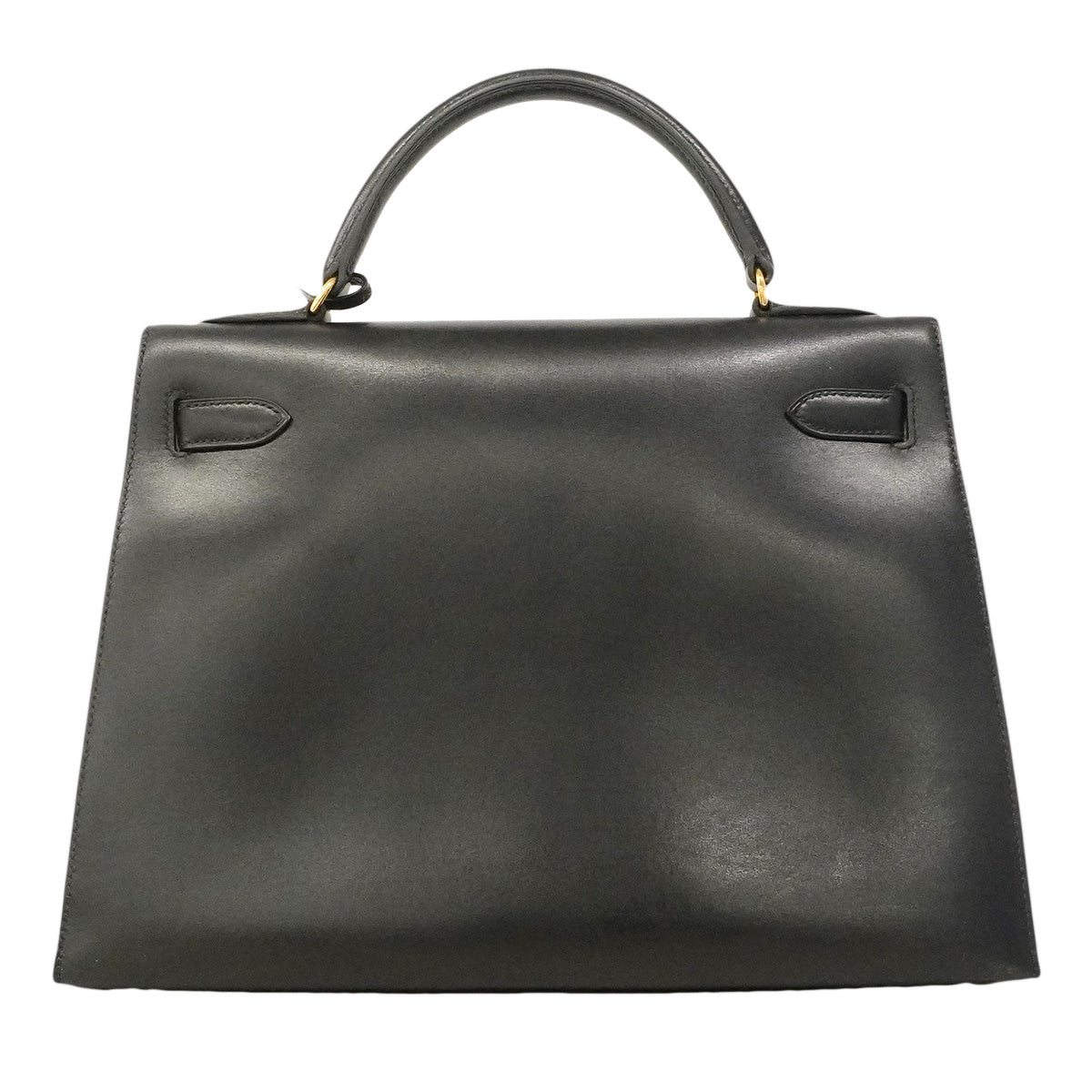 【6hc1617】エルメス ハンドバッグ ケリー32 ボックスカーフ ブラック ゴールド金具 〇Z刻印 2wayバッグ【中古】レディース