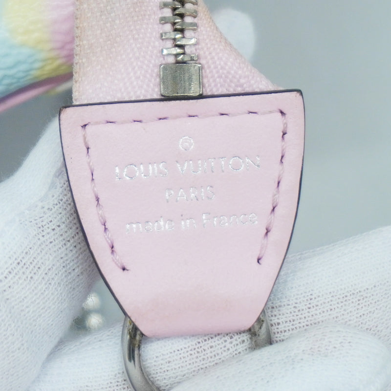 【6hc1625-k】ルイヴィトン ポーチ モノグラム・ジャイアント/LVエスカル ミニポシェットアクセソワール M69269 パステル【中古】レディース