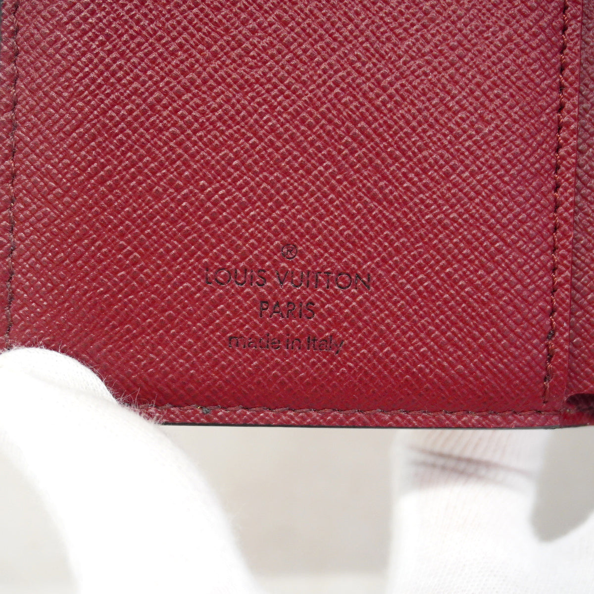 【6hc1645-k】ルイヴィトン 財布 ダミエ ポルトフォイユジュリエット N60381 ボルドー エベヌ【中古】レディース