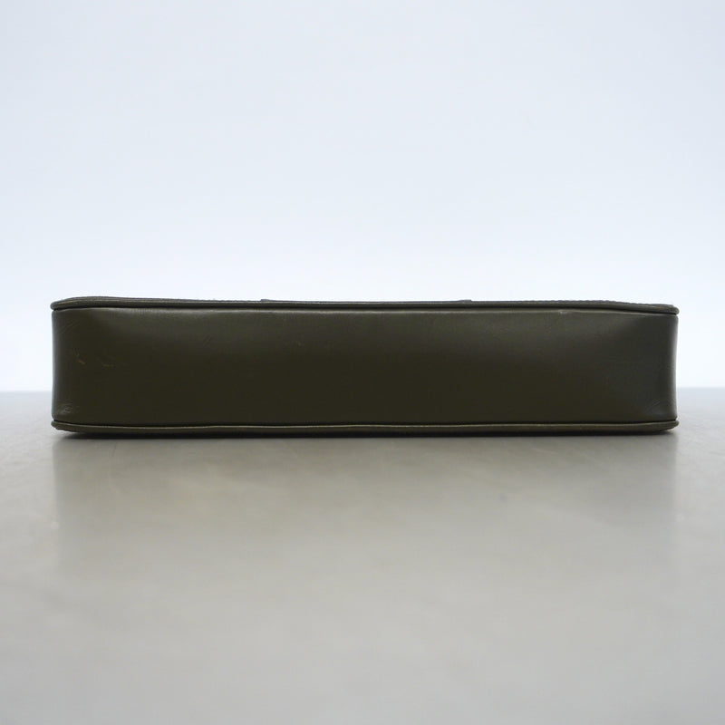 【6hc1646-k】グッチ ハンドバッグ ジャッキー 002 1132 ナイロン カーキ シルバー金具【中古】レディース