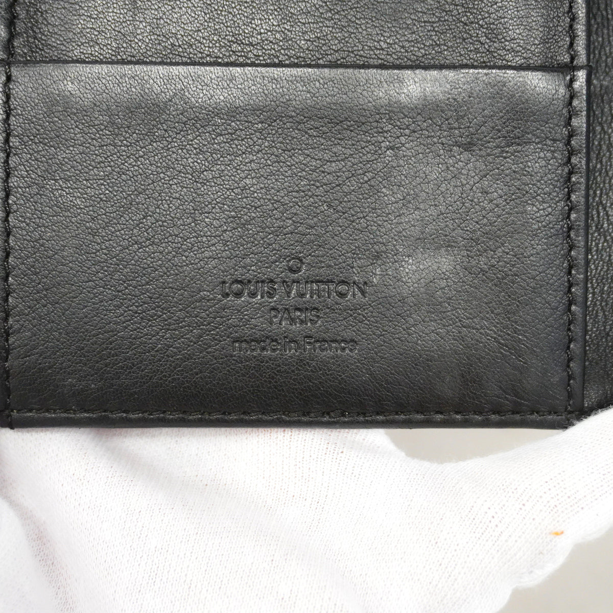 【6hc1654-k】ルイヴィトン 三つ折り長財布 マヒナ ポルトフォイユアメリア M95549 ノワール【中古】レディース