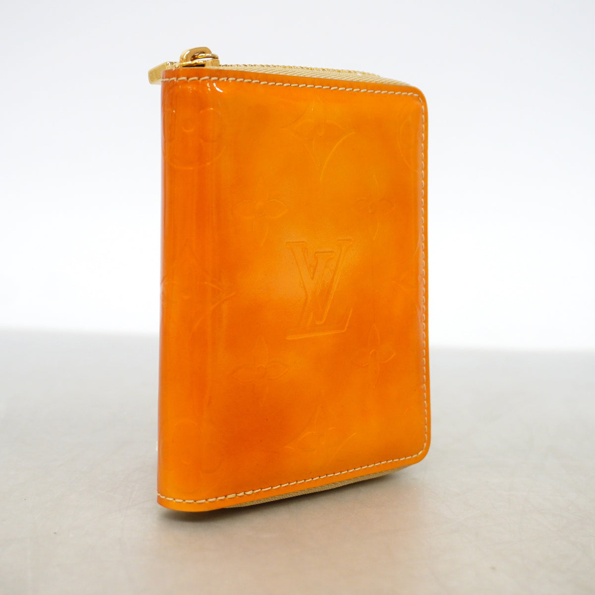 【6hc1655-k】ルイヴィトン 財布 ヴェルニ ブルーム M91015 ベージュ【中古】レディース