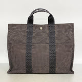 【6hc1666-k】エルメス トートバッグ エールラインMM キャンバス グレー シルバー金具【中古】メンズ レディース ユニセックス