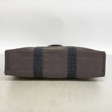 【6hc1666-k】エルメス トートバッグ エールラインMM キャンバス グレー シルバー金具【中古】メンズ レディース ユニセックス