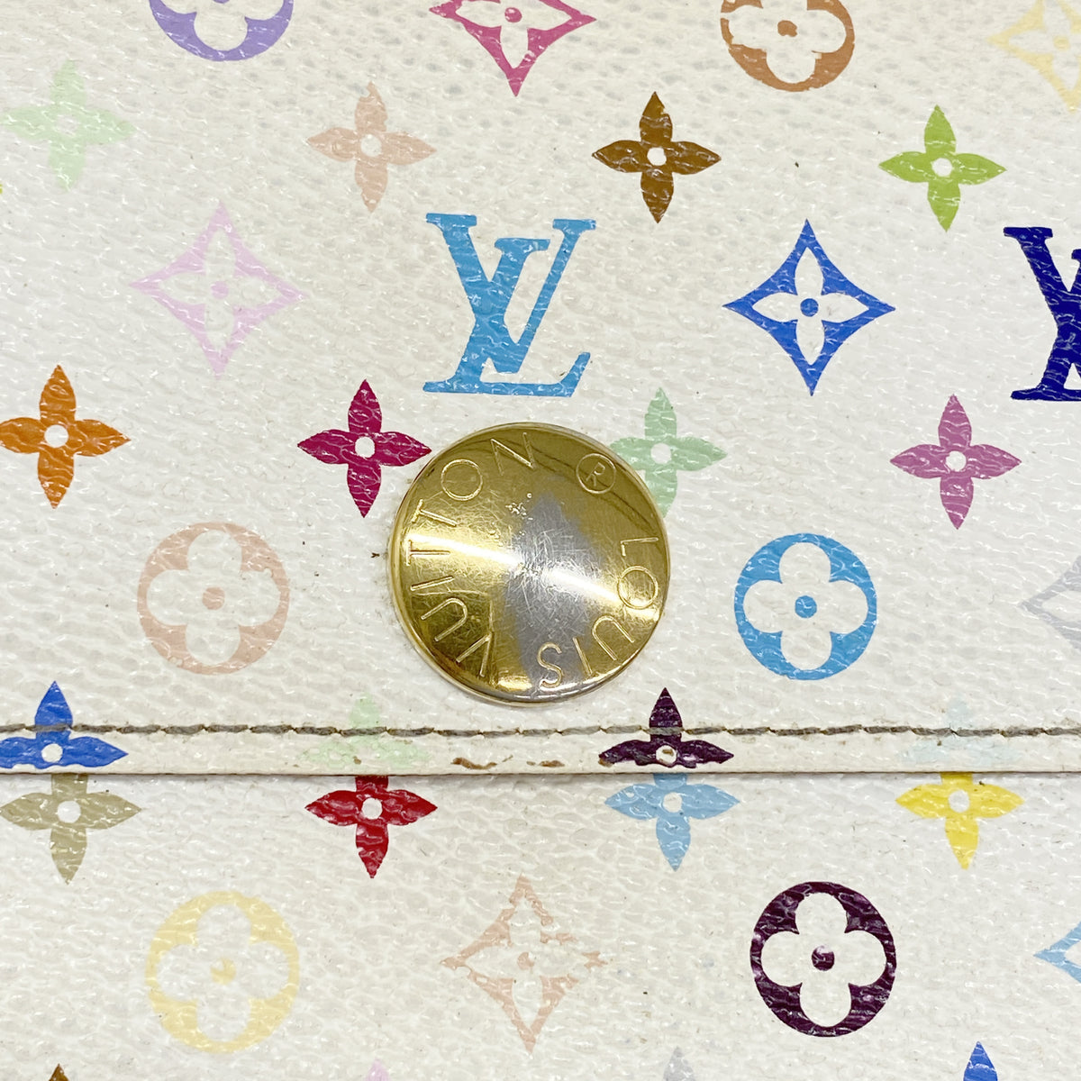 【6hc1673-k】ルイヴィトン 長財布 モノグラム・マルチカラー ポルトフォイユサラ M93744 ブロン リッチ【中古】レディース
