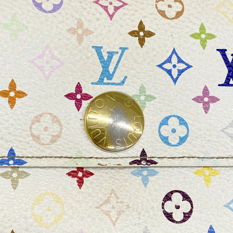 【6hc1673-k】ルイヴィトン 長財布 モノグラム・マルチカラー ポルトフォイユサラ M93744 ブロン リッチ【中古】レディース