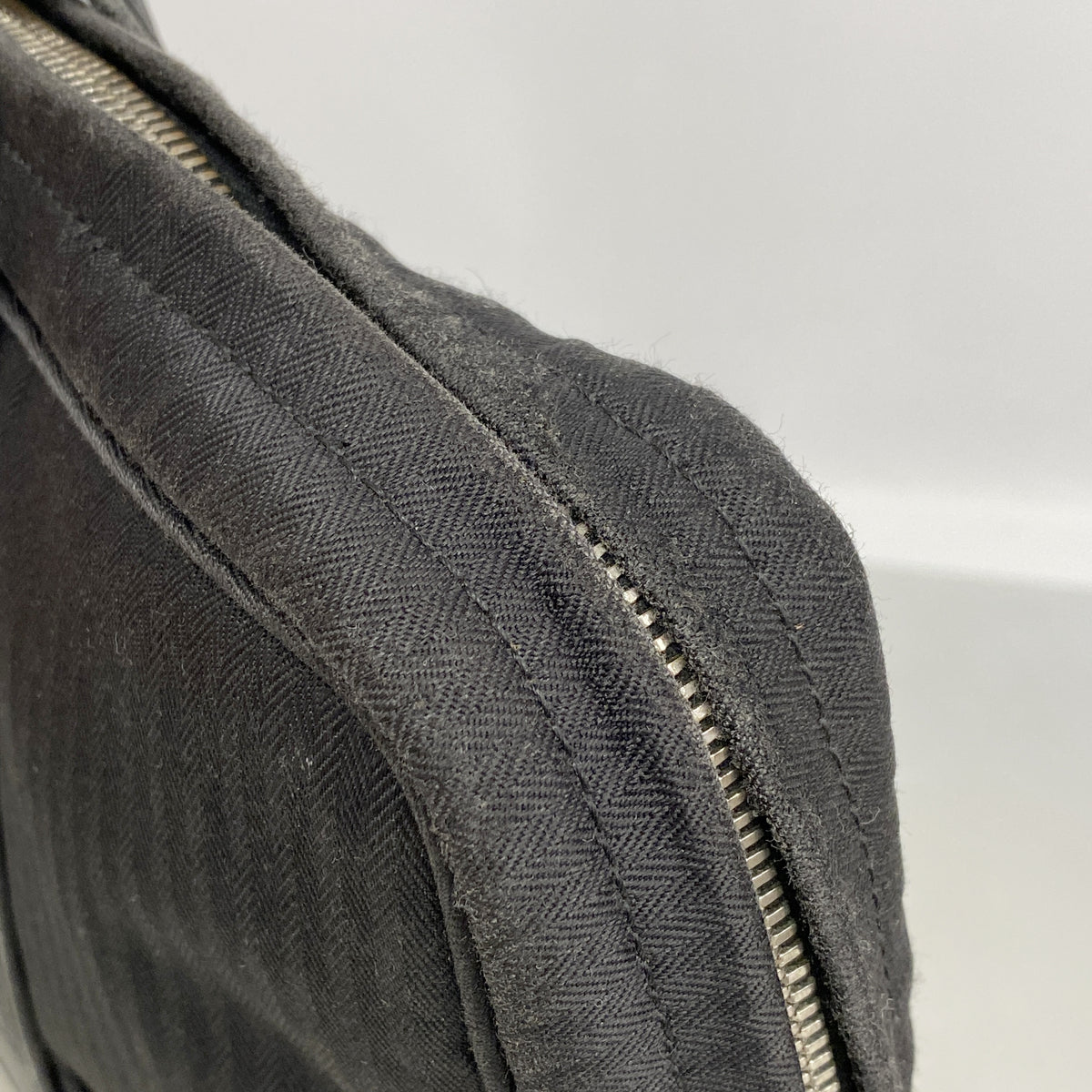 【6hc1677-k】エルメス ビジネスバッグ アカプリコオディナトゥール トワルシェブロン ブラック シルバー金具 2wayバック【中古】メンズ