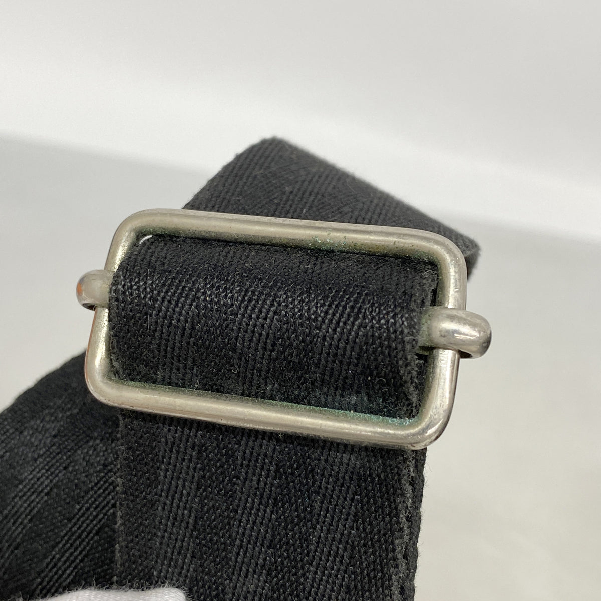 【6hc1677-k】エルメス ビジネスバッグ アカプリコオディナトゥール トワルシェブロン ブラック シルバー金具 2wayバック【中古】メンズ