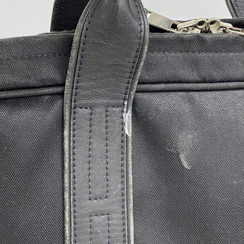 【6hc1677-k】エルメス ビジネスバッグ アカプリコオディナトゥール トワルシェブロン ブラック シルバー金具 2wayバック【中古】メンズ