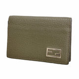 【6hc1718】フェンディ カードケース レザー グレー シルバー金具【中古】メンズ