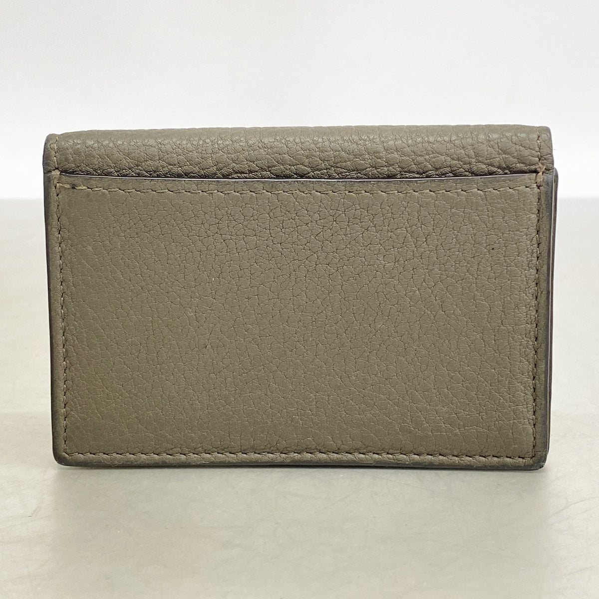 【6hc1718】フェンディ カードケース レザー グレー シルバー金具【中古】メンズ