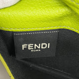 【6hc1718】フェンディ カードケース レザー グレー シルバー金具【中古】メンズ