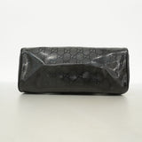 【6hc1727-k】グッチ ポーチ GGインプリメ 189818 PVC ブラック シルバー金具【中古】レディース