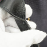 【6hc1729-k】シャネル チェーントート ドーヴィル キャンバス ブラック シャンパンゴールド金具【中古】レディース