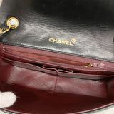 【6hc1736】シャネル ショルダーバッグ マトラッセ チェーンショルダー ラムスキン ブラック ゴールド金具【中古】レディース