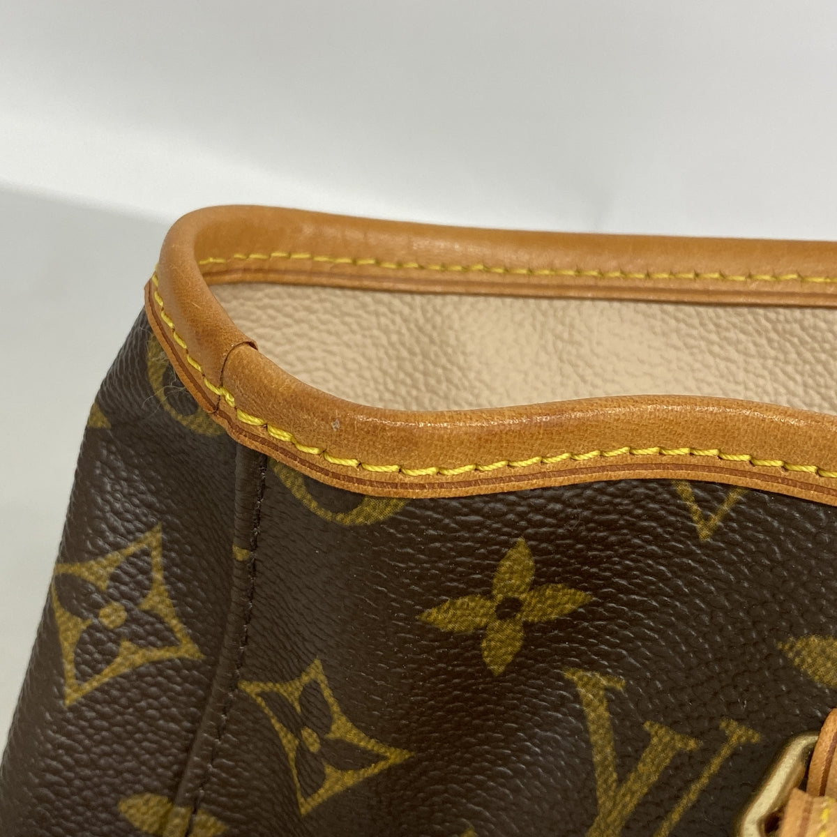 【6hc1742】ルイヴィトン トートバッグ モノグラム バケットPM M42238 ブラウン【中古】レディース