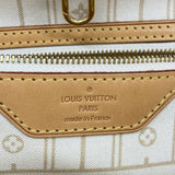 【6hc1744】ルイヴィトン トートバッグ ダミエ・アズール ネヴァーフルMM N51107 ホワイト【中古】レディース