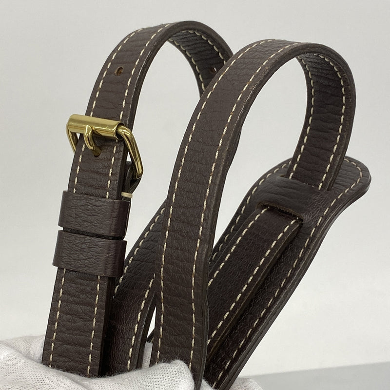 【6hc1771-k】ルイヴィトン ショルダーバッグ モノグラム・ミニラン ソミュール30 M95227 エベヌ【中古】レディース