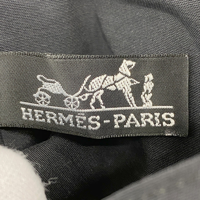 【6hc1778-k】エルメス コインケース エールラインパース ナイロン グレー シルバー金具【中古】メンズ レディース ユニセックス