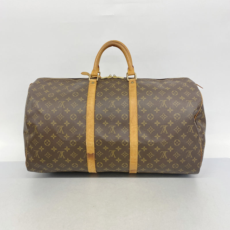 【6hc1782】ルイヴィトン ボストンバッグ モノグラム キーポル55 M41424 ブラウン【中古】メンズ レディース ユニセックス