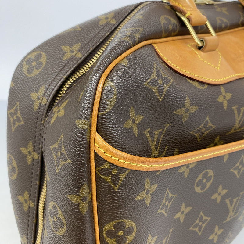 【6hc1786】ルイヴィトン ハンドバッグ モノグラム ドーヴィル M47270 ブラウン【中古】レディース