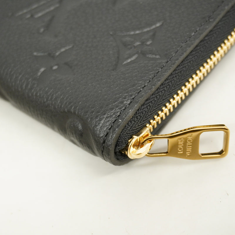 【6hc1798-k】ルイヴィトン コインケース モノグラム・アンプラント ジッピコインパース M28797 ノワール【中古】メンズ レディース ユニセックス