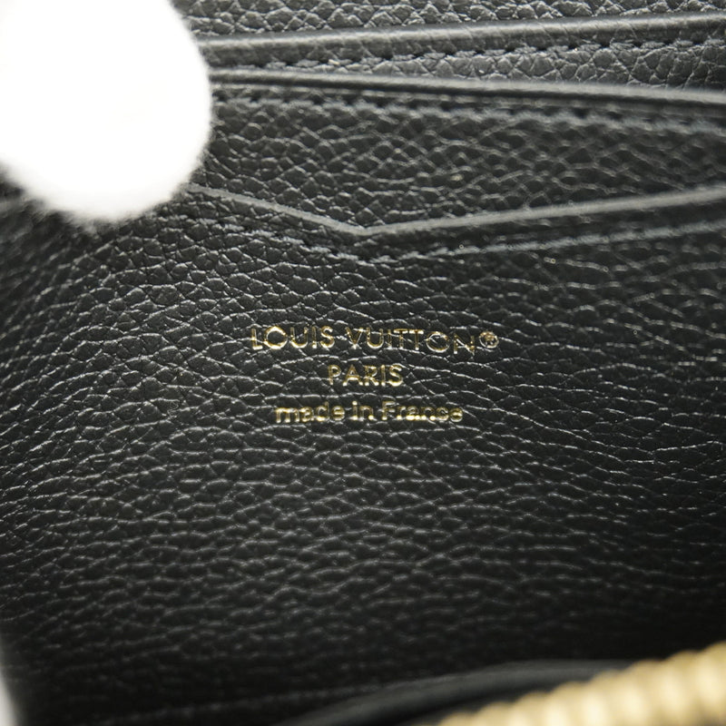 【6hc1798-k】ルイヴィトン コインケース モノグラム・アンプラント ジッピコインパース M28797 ノワール【中古】メンズ レディース ユニセックス