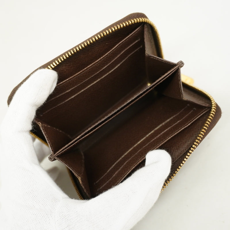 【6hc1799-k】ルイヴィトン コインケース ダミエ ジッピコインパース N63070 エベヌ【中古】メンズ レディース ユニセックス