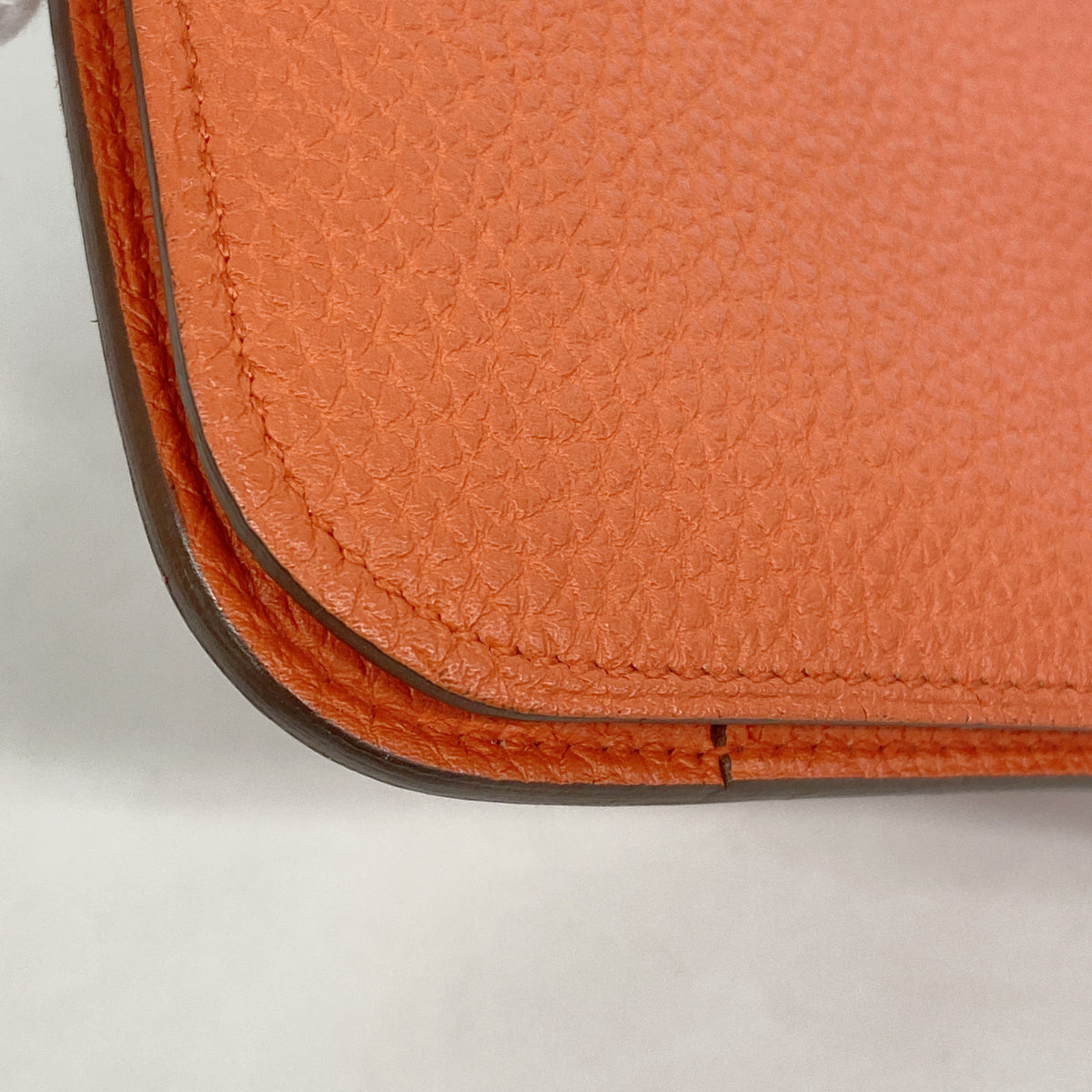 【6hc1811】エルメス 長財布 ドゴンGM トゴ カプシーヌ シルバー金具 T刻印【中古】レディース