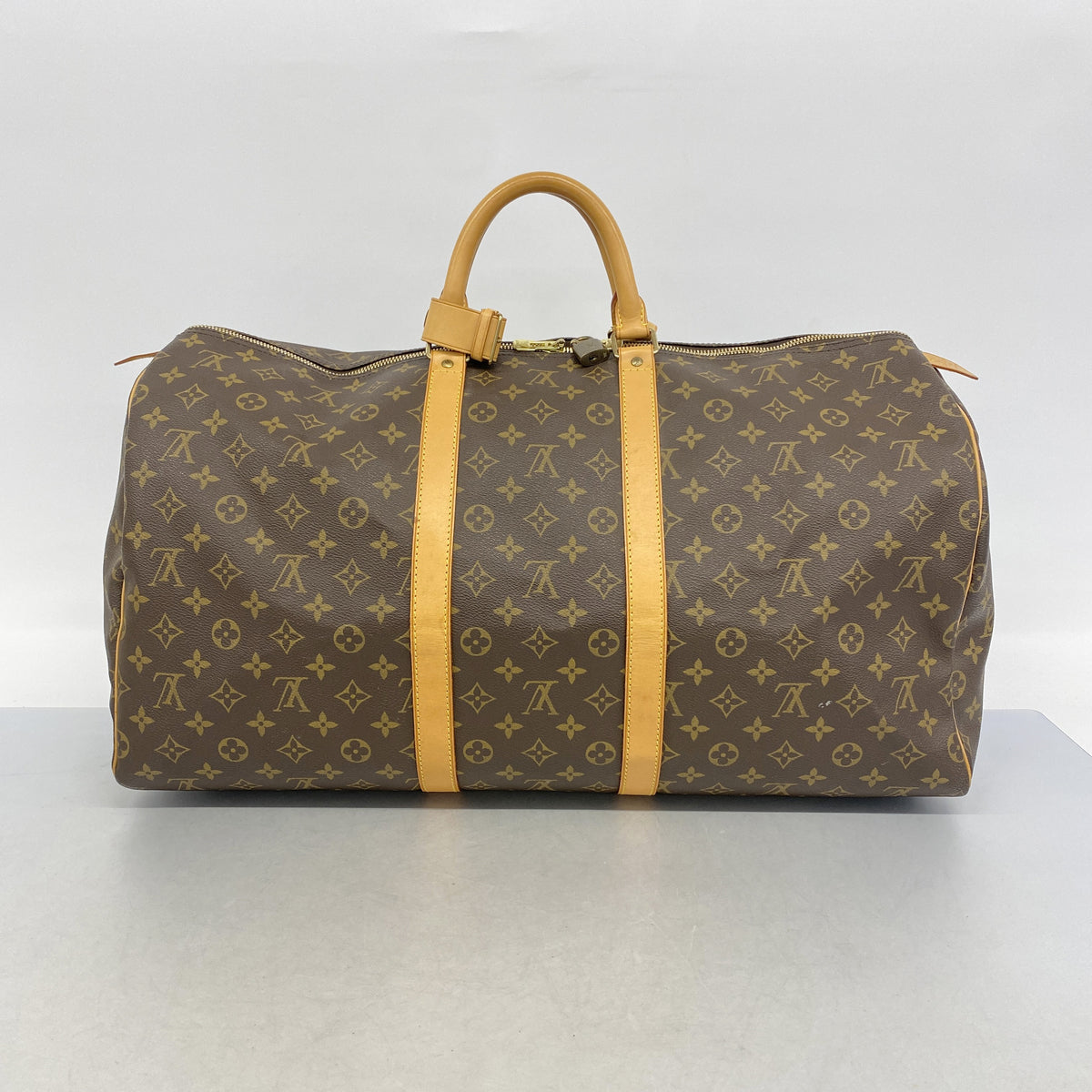 【6hc1814】ルイヴィトン ボストンバッグ モノグラム キーポル55 M41424 ブラウン【中古】メンズ レディース ユニセックス