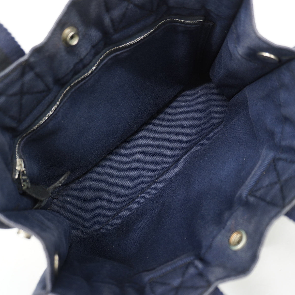 【6hc1822-k】エルメス トートバッグ フールトゥPM キャンバス ブラック シルバー金具【中古】レディース