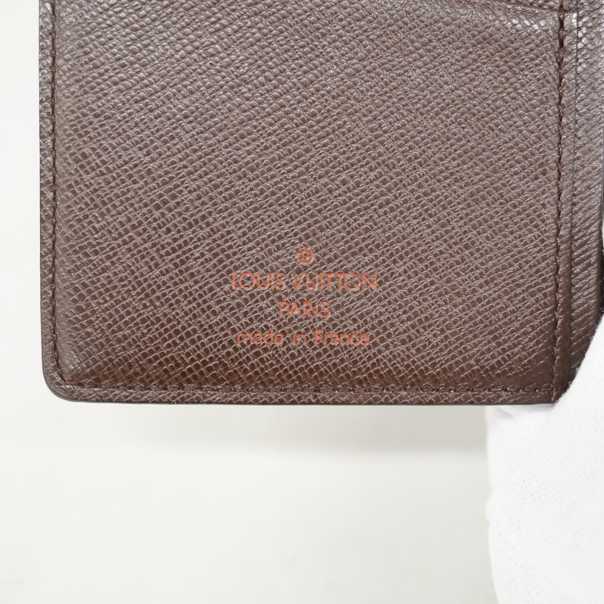 【6hc1830-k】ルイヴィトン 札入れ ダミエ ポルトバルール カルトクレディ N61823 エベヌ【中古】メンズ
