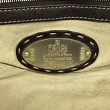 【6hc1853】フェンディ ハンドバッグ セレリア レザー ブラウン シルバー金具【中古】レディース