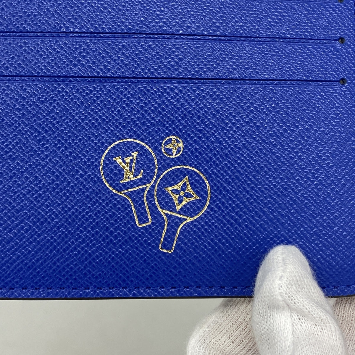 【6hc1861】ルイヴィトン 札入れ モノグラム ポルトフォイユミュルティプル M29292 ブラウン ブルー【中古】メンズ