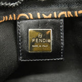 【6hc1863】フェンディ ハンドバッグ ナイロンキャンバス ブラック シルバー金具【中古】レディース