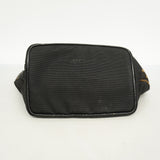 【6hc1863】フェンディ ハンドバッグ ナイロンキャンバス ブラック シルバー金具【中古】レディース