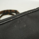 【6hc1863】フェンディ ハンドバッグ ナイロンキャンバス ブラック シルバー金具【中古】レディース