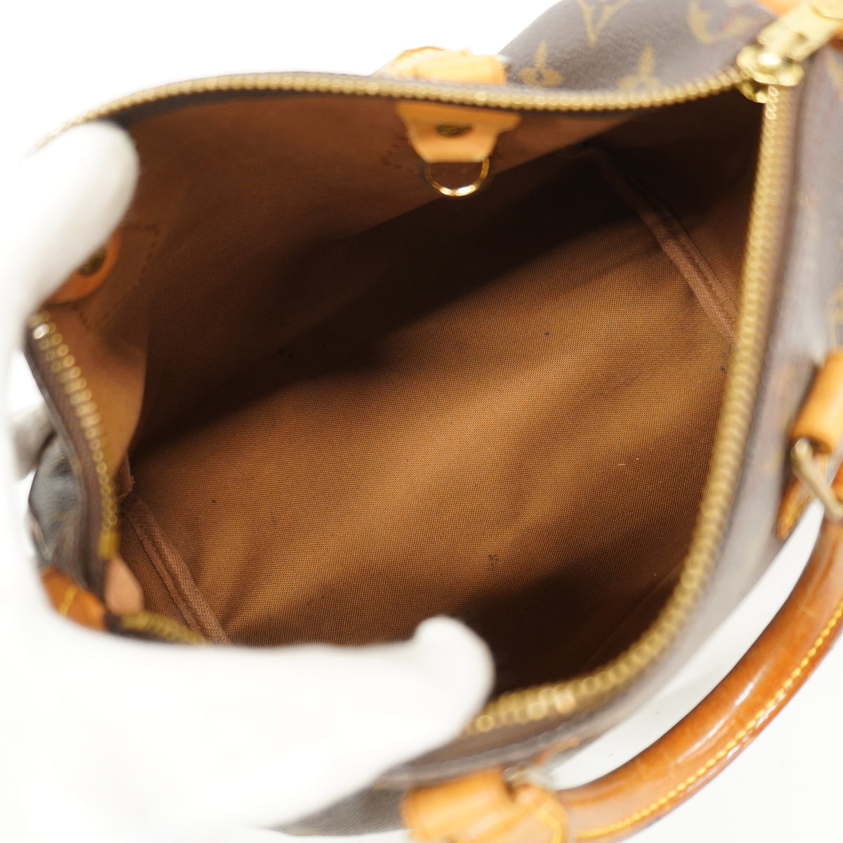 【6hc1885】ルイヴィトン ハンドバッグ モノグラム スピーディ25 M41109 ブラウン【中古】レディース