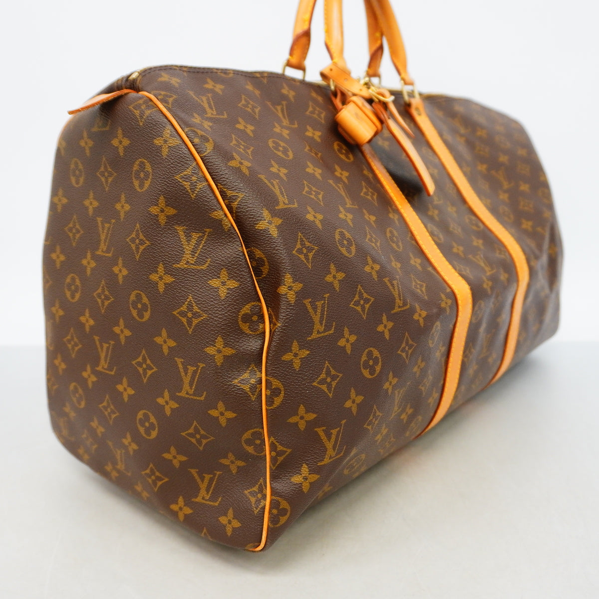 【6hc1890】ルイヴィトン ボストンバッグ モノグラム キーポル55 M41424 ブラウン【中古】メンズ レディース ユニセックス