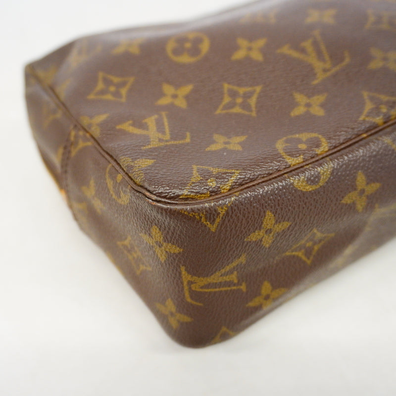 【6hc1893】ルイヴィトン ポーチ モノグラム トゥルーストワレット28 M47522 ブラウン【中古】レディース