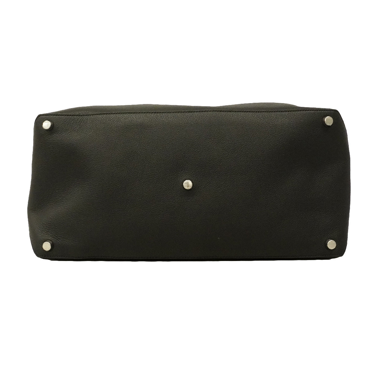 【6hc1898】フェンディ ボストンバッグ ルイ45ダッフル レザー ブラック シルバー金具【中古】メンズ