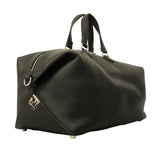 【6hc1898】フェンディ ボストンバッグ ルイ45ダッフル レザー ブラック シルバー金具【中古】メンズ