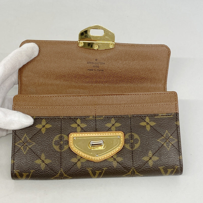 【6hc1916-k】ルイヴィトン 長財布 モノグラム・エトワール ポルトフォイユサラ M66556 ブラウン【中古】レディース