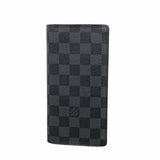 【6hc1917-k】ルイヴィトン 長財布 ダミエ・グラフィット ポルトフォイユブラザ N62665 ブラック グレー 旧型【中古】メンズ