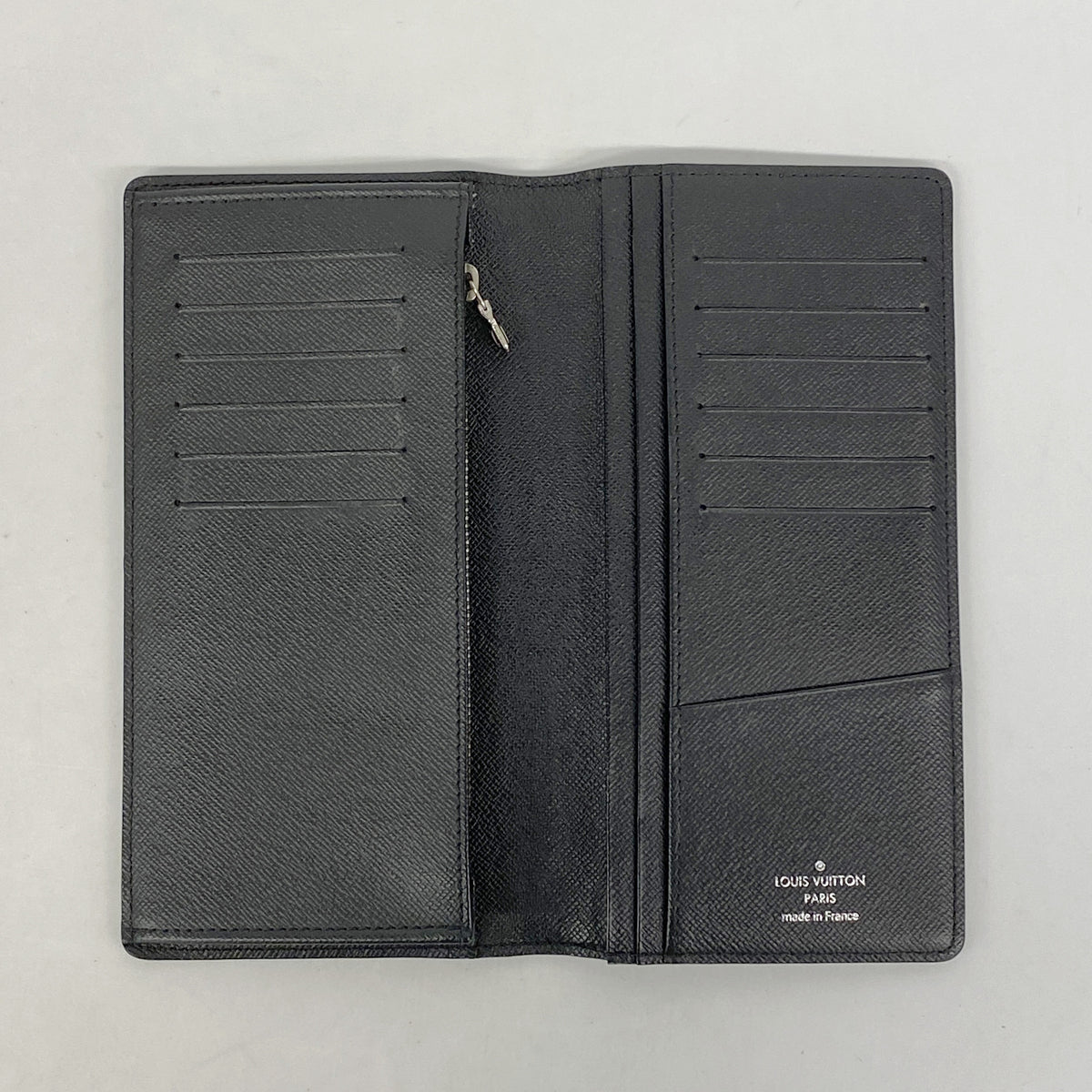 【6hc1917-k】ルイヴィトン 長財布 ダミエ・グラフィット ポルトフォイユブラザ N62665 ブラック グレー 旧型【中古】メンズ