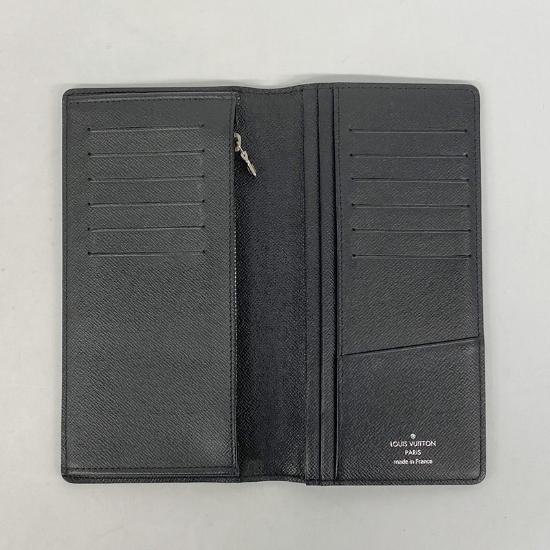 【6hc1917-k】ルイヴィトン 長財布 ダミエ・グラフィット ポルトフォイユブラザ N62665 ブラック グレー 旧型【中古】メンズ