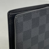 【6hc1917-k】ルイヴィトン 長財布 ダミエ・グラフィット ポルトフォイユブラザ N62665 ブラック グレー 旧型【中古】メンズ