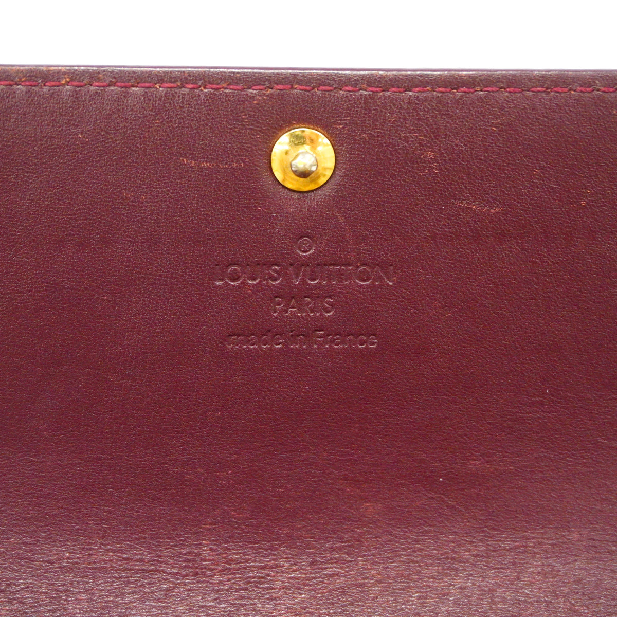 【6hc1926-k】ルイヴィトン 長財布 ヴェルニ ポルトフォイユサラ M91521 ルージュフォーヴィスト【中古】レディース