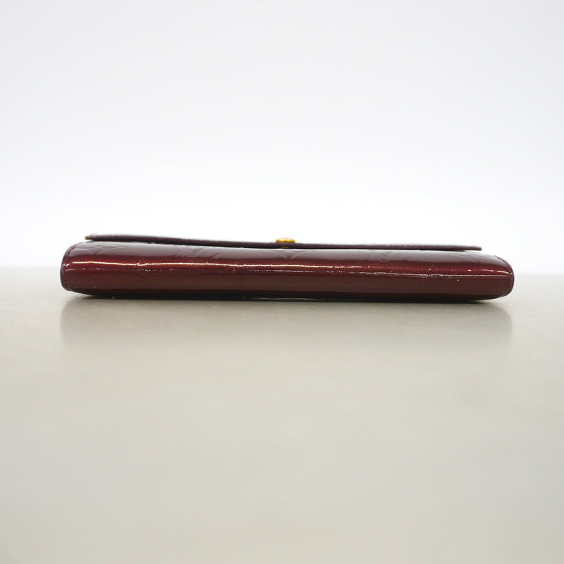 【6hc1926-k】ルイヴィトン 長財布 ヴェルニ ポルトフォイユサラ M91521 ルージュフォーヴィスト【中古】レディース